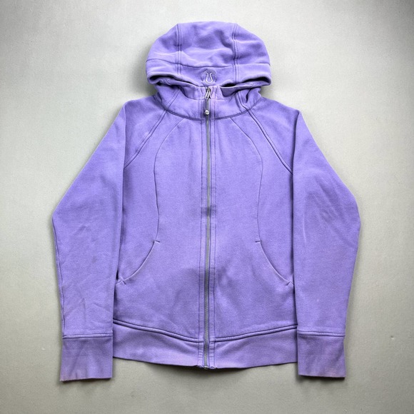 Lululemon Tops - Lululemon Scuba Hoodie Sweatshirt Womens 12 Purple Athletica Sportswear Full Zip